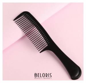 Расчёска с частыми зубчиками черная Queen fair 1000422530