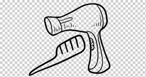 Расческа Расческа для рисования Парикмахерская, красочный шаблон, белый, лицо, текст png