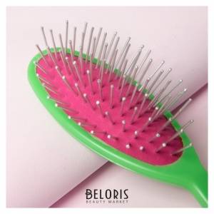 Расчёска массажная с металлическими зубчиками Каприз 1000292652