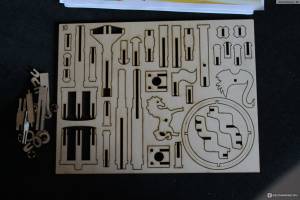 Деревянный конструктор с механизмом вращения Карусель ВАЛЬС коллекция МЕЛЛЕ