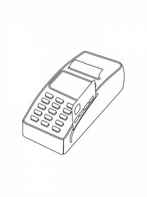 Раскраски Касса   в формате