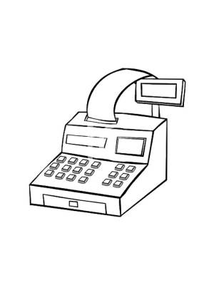 Раскраски Касса