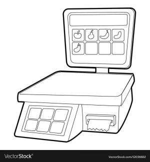 Раскраски Касса для детей