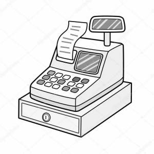 Раскраски Касса для детей