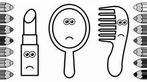 Раскраски Расческа для детей