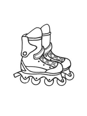 Раскраски Ролики