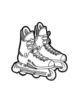 Раскраски Ролики