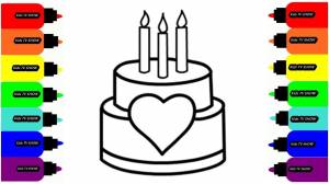 Рисуем Раскраски для малышей ТОРТИК, МОРОЖЕНОЕ, КАПКЕЙК Видео для детей