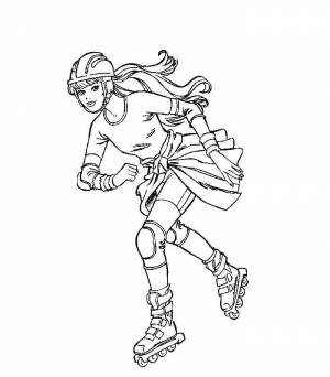 Раскраски роликах