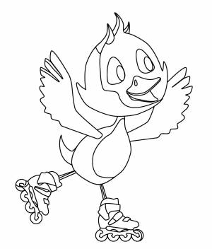 Утёнок на роликах