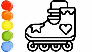 Раскраска для детей РОЛИКИ