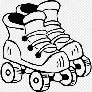 Ролик, Коньки, Книжка-раскраска, Наброски, Роликовые коньки, Обувь, Спорт, Раскраска, Образование, Школа, png