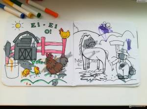 Раскраска BRADEX Книжка-раскраска многоразовая ФЕРМА