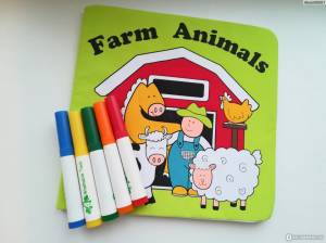 Раскраска BRADEX Книжка-раскраска многоразовая ФЕРМА