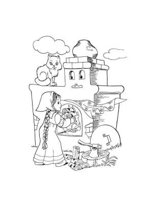 Раскраски Русская Печь