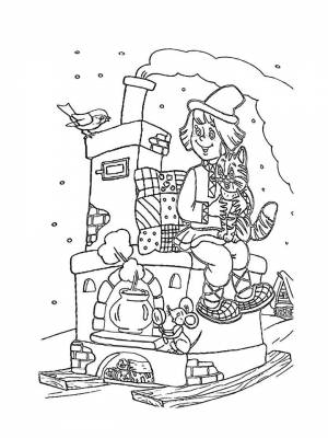 Раскраски Русская Печь   в формате