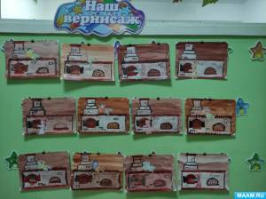 Конспект НОД по рисованию на тему «Русская печка» для детей старшего дошкольного возраста