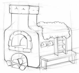 Раскраски печи в доме