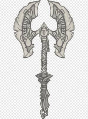 Axe Drawing Art Sketch, Топор, крест, оружие, азраил png