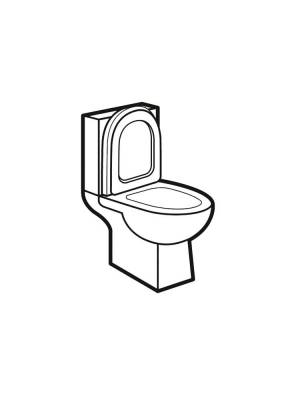 Контурный рисунок унитаза