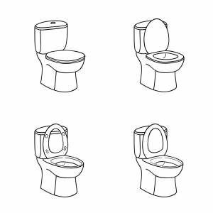 Унитаз рисунок карандашом