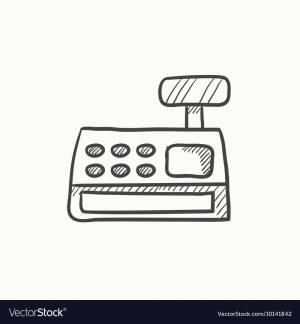 Касса рисунок