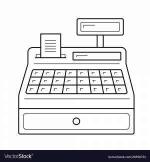 Касса рисунок