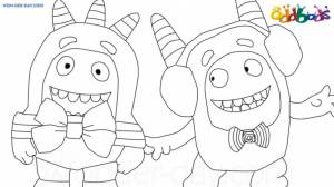 Раскраска Чудики из мультфильма