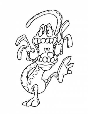 Раскраски Раскраска Чудик