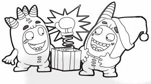 Чудики раскраска