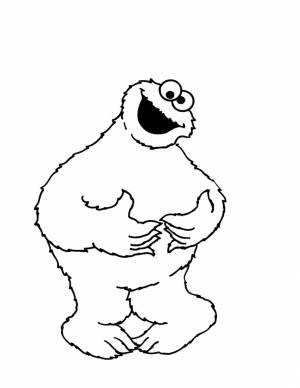 Раскраски Раскраска Меховой чудик