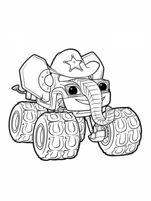 Раскраска Вспыш и чудо машинки   в формате