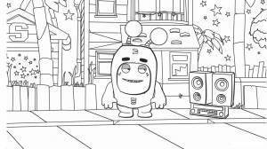 Чудики раскраска