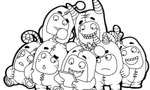 Раскраски Чуддики из мультфильма