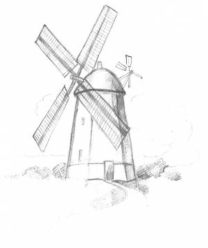 Мультяшная мельница