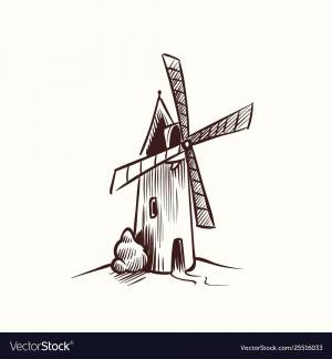 Мультяшная мельница