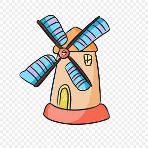 цвет Голландская мельница иллюстрация Лесная мельница PNG , ветряная мельница, Ветряная мельница, Свежая рисованная ветряная мельница PNG картинки и пнг PSD рисунок для й загрузки