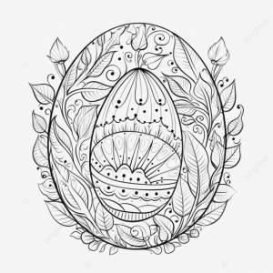 раскраски яиц PNG , книжка раскраска, раскраска, расслабляющий PNG рисунок для й загрузки