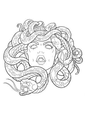 Раскраски Медуза