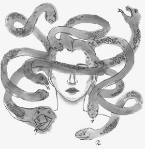 Раскраска медуза горгона