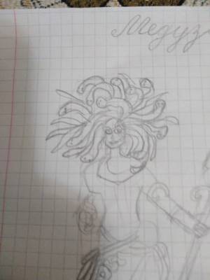 Мой новый рисунок Медузы Горгоны