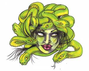 Медуза Горгона в рисунках и картинках для учеников 3 класса