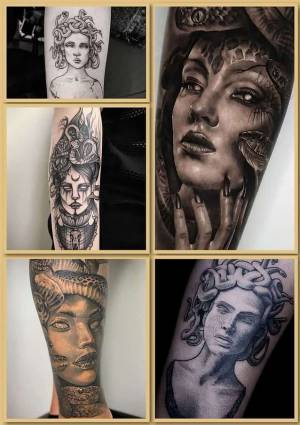 Медуза Горгона Тату