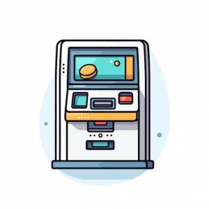 Рисунок кассового аппарата со словом «нет»