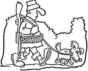 Раскраска Охота и Рыбалка