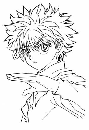 Раскраска Охотник Х Охотник Герой