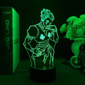 Детский ночник Hisoka рисунок светодиодный сенсорный датчик красочная настольная лампа аниме Hunter X Hunter Декор атмосферный свет