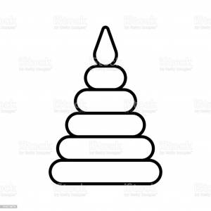 Пирамидка детская раскраска