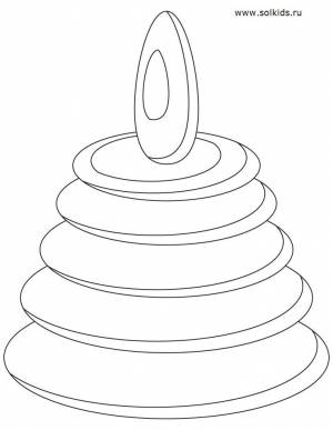Раскраска Пирамидка