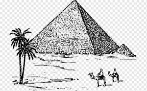 Египетские пирамиды Великая пирамида Гизы Древний Египет Рисунок, пирамида, треугольник, египет, древний египет png